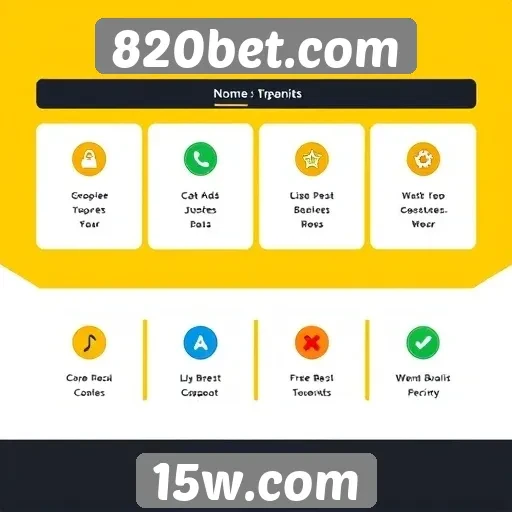 Funcionalidades disponíveis na plataforma 820bet