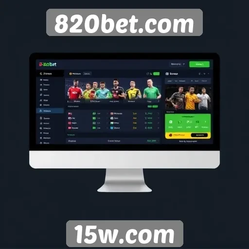 Análise da interface do usuário no 820bet.com